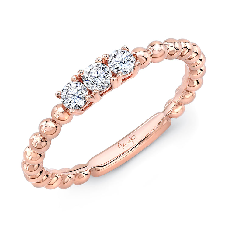 Uneek Stackable Collection Round Diamond Stackable Ring