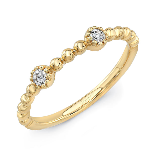 Uneek Stackable Collection Diamond Stackable Ring
