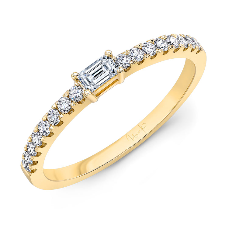 Uneek Stackable Collection 1-Row Diamond Stackable Ring