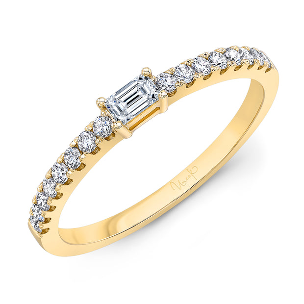 Uneek Stackable Collection 1-Row Diamond Stackable Ring