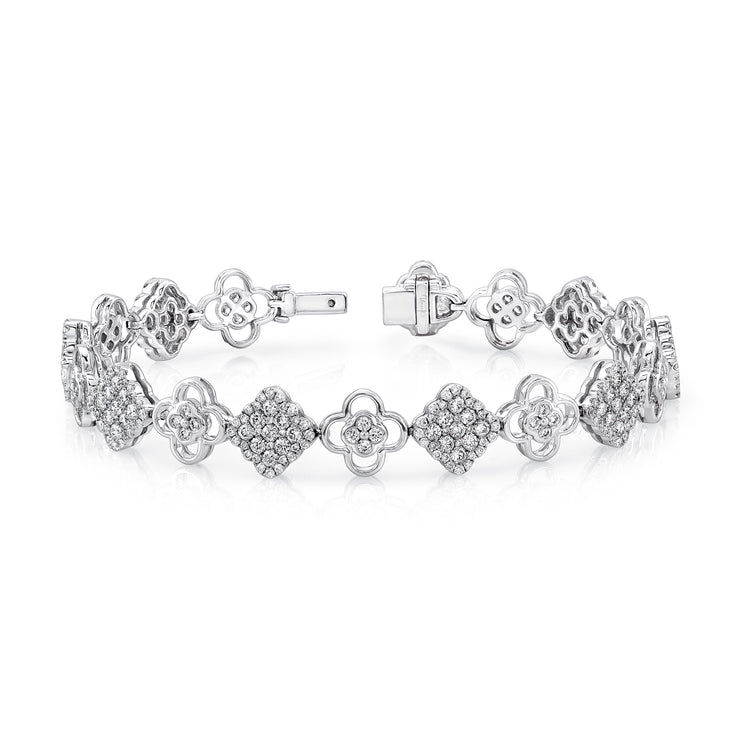 Uneek Bouquet Collection Cluster Link Bracelet