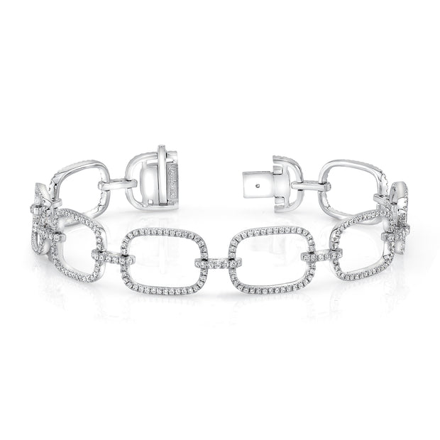 Uneek Modern Sophisticate Pave Diamond Link Bracelet