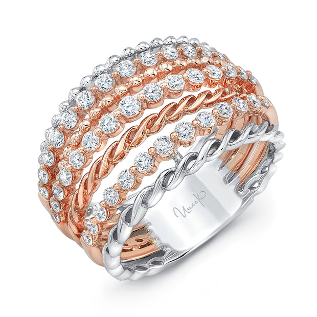 Uneek Lace Collection Multi-Row Fashion Ring