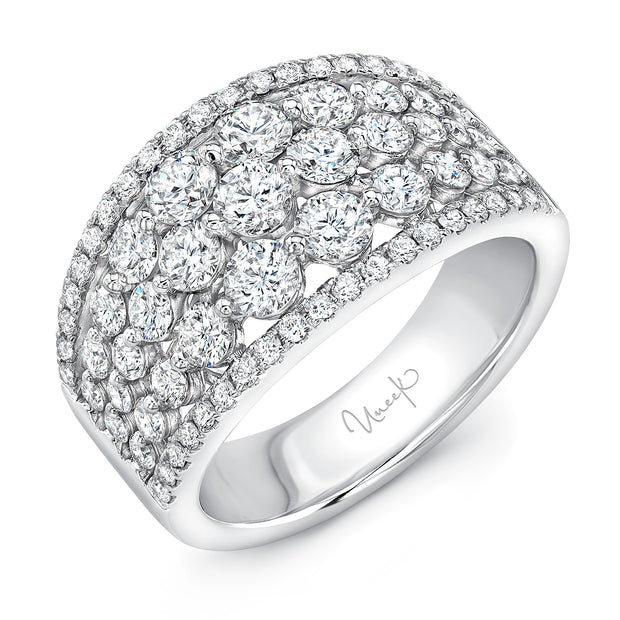 Uneek Lace Collection 5-Row Diamond Fashion Ring