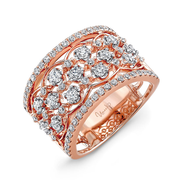 Uneek Lace Collection Multi-Row Fashion Ring
