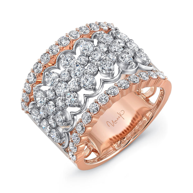 Uneek Lace Collection Multi-Row Fashion Ring