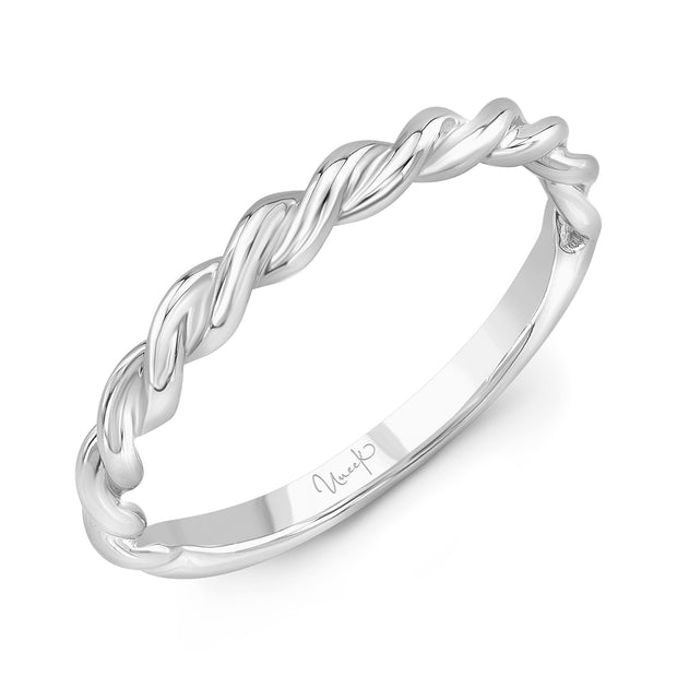 Uneek Stackable Collection Twist Diamond Stackable Ring