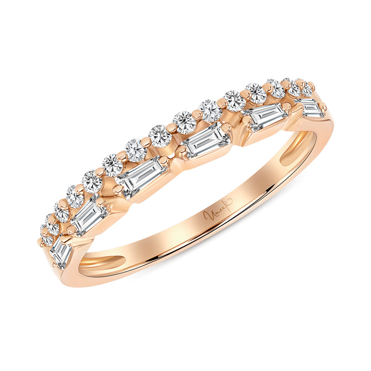 Uneek Stackable Collection 2-Row Diamond Stackable Ring