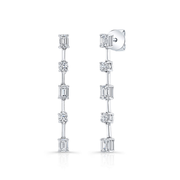 Uneek Chatterley Collection Straight Dangle Earrings