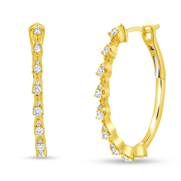 Uneek Chatterley Collection Hoop Earrings