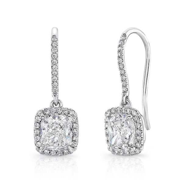 Uneek Cushion Shaped Diamond Earrings