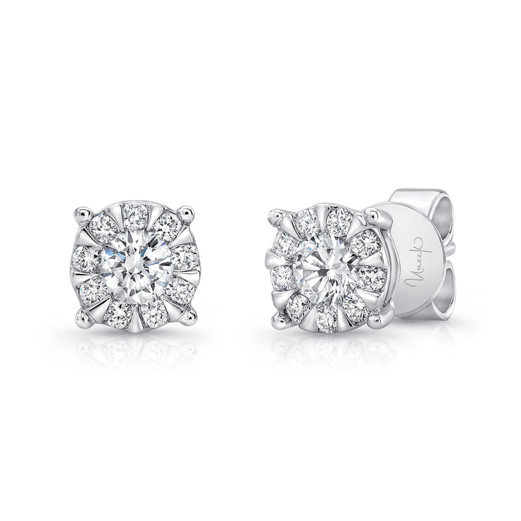 Uneek Bouquet Collection Halo Stud Earrings