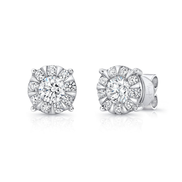 Uneek Bouquet Collection Halo Stud Earrings