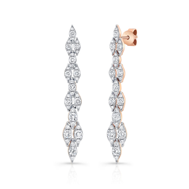 Uneek Gatsby Collection Dangle Earrings