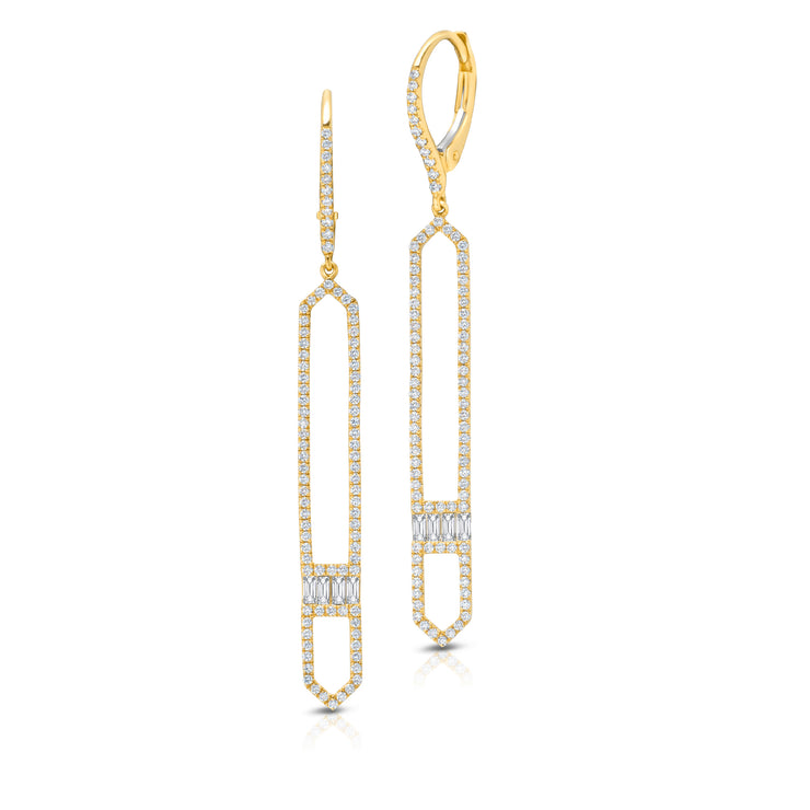 Uneek Gatsby Collection Dangle Earrings