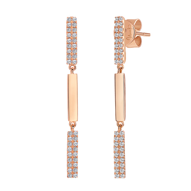 Uneek Gatsby Collection Dangle Earrings