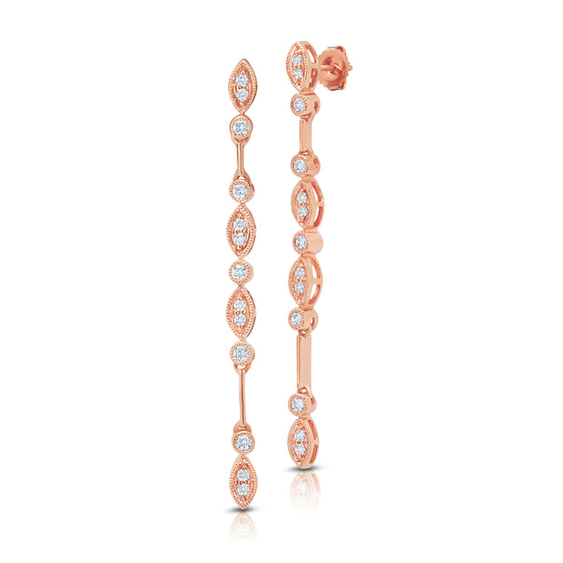 Uneek Gatsby Collection Dangle Earrings