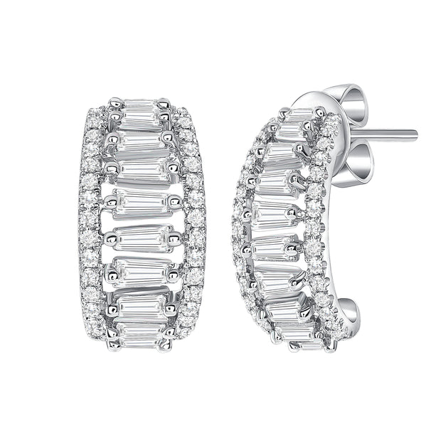 Uneek Lace Collection Huggie Earrings