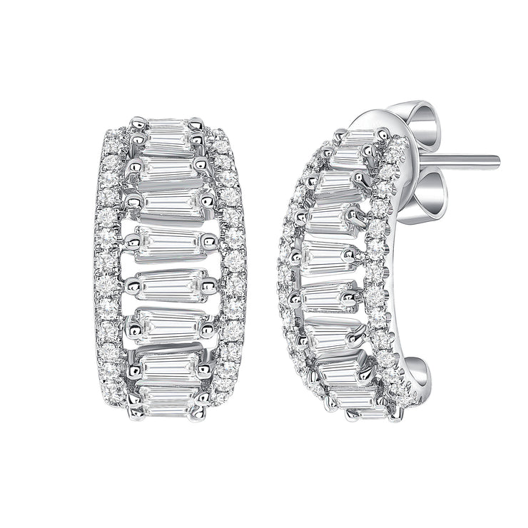 Uneek Lace Collection Huggie Earrings