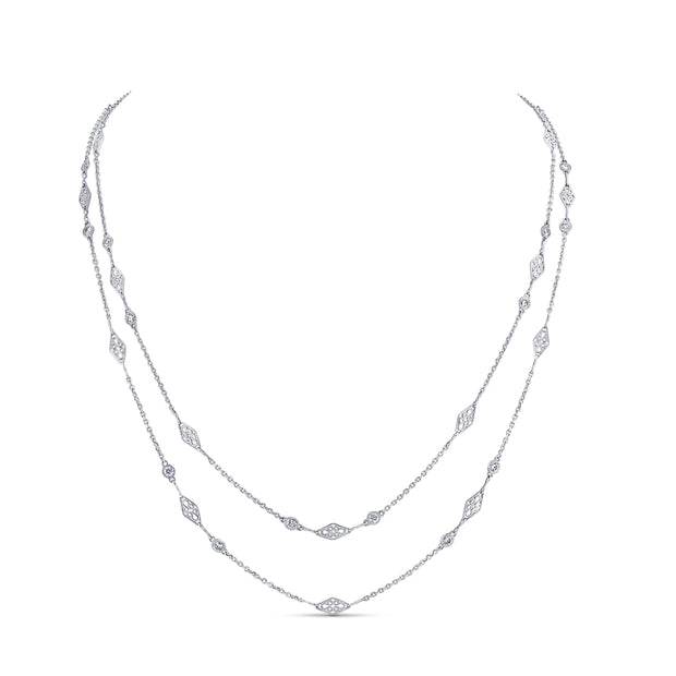 Uneek Cascade Collection Yard Opera Necklace