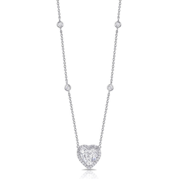 Uneek Signature Collection Heart Heart Diamond Fashion Pendant