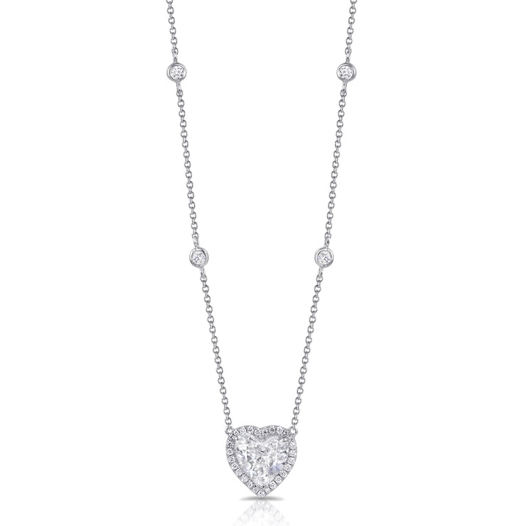 Uneek Sweet-Pea Collection Heart Heart Shaped Diamond Pendant