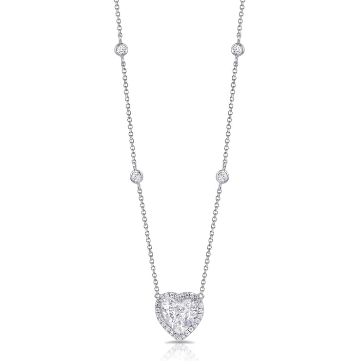 Uneek Signature Collection Heart Heart Diamond Fashion Pendant