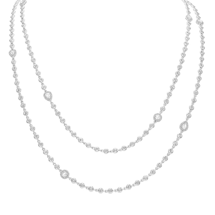 Uneek Cascade Collection Yard Opera Necklace