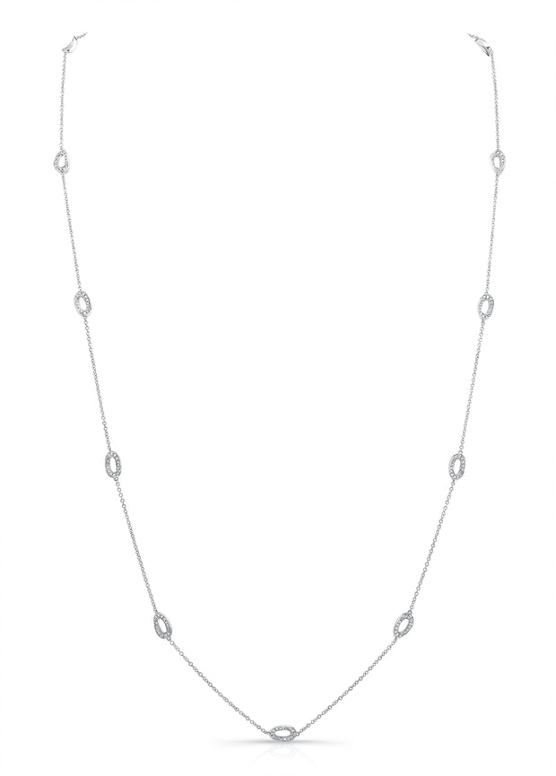 Uneek Cascade Collection Yard Opera Necklace