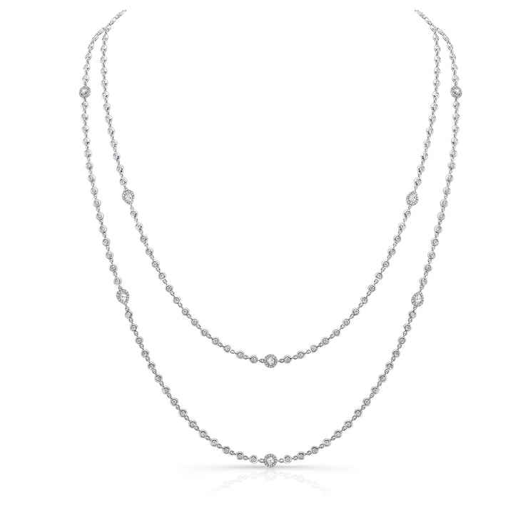 Uneek Cascade Collection Yard Opera Necklace