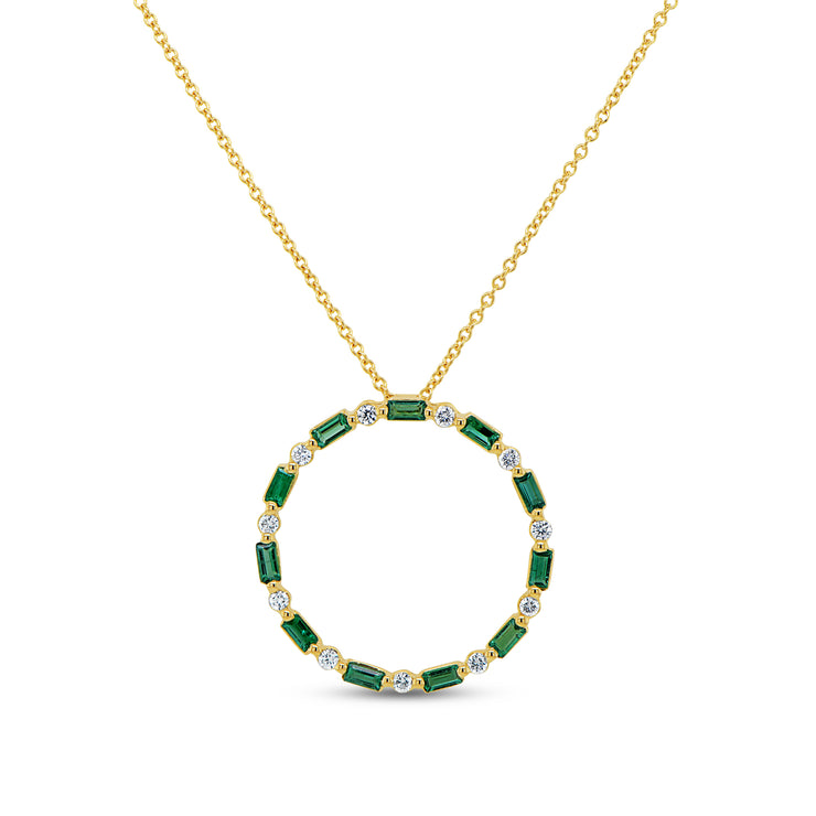 Uneek Precious Collection Circle Medallion Pendant