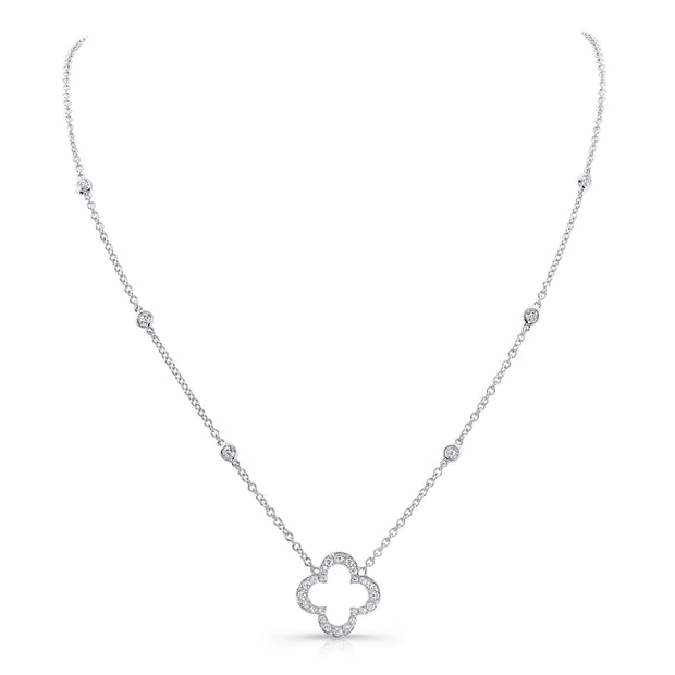 Uneek Clover Drop Necklace