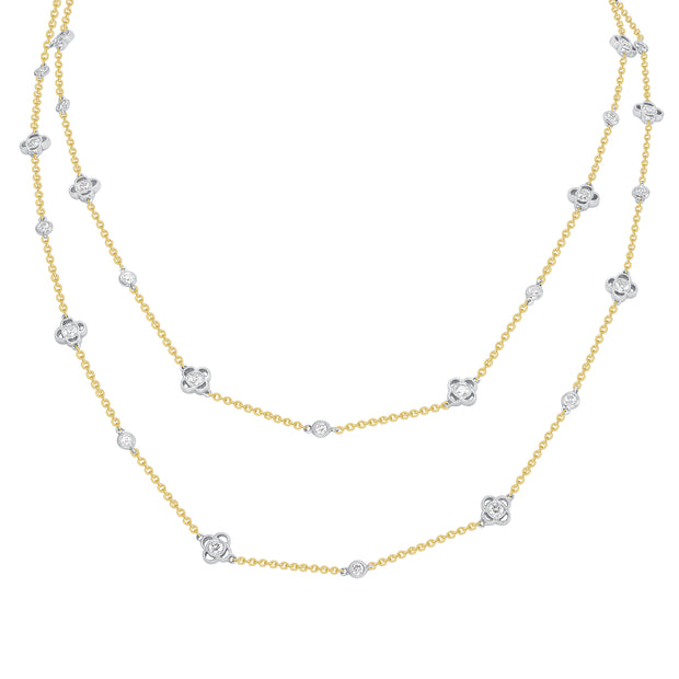 Uneek Cascade Collection Yard Opera Necklace
