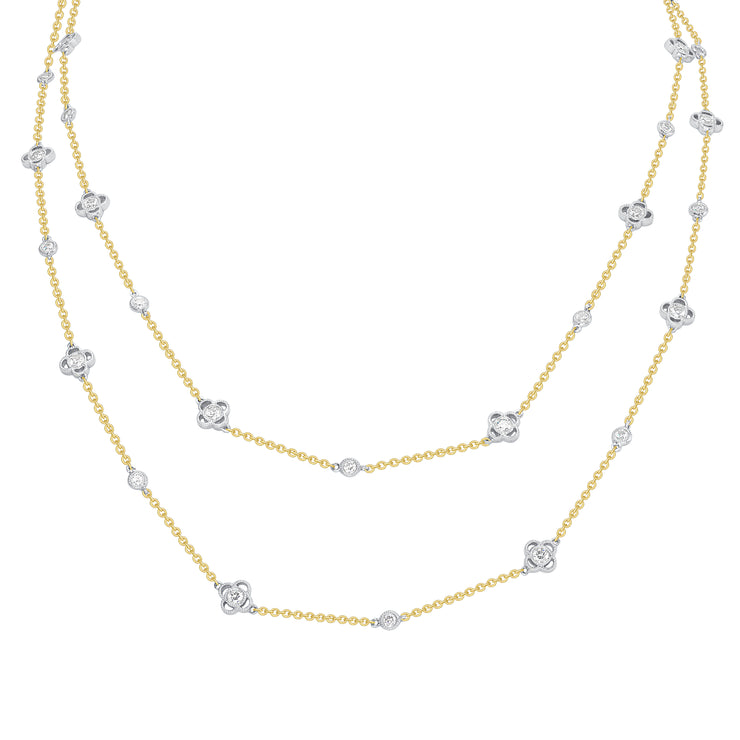 Uneek Cascade Collection Yard Opera Necklace
