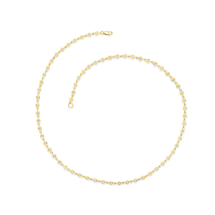 Uneek Cascade Collection Yard Chain Necklace