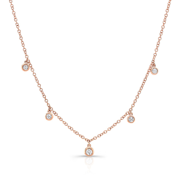 Uneek Cascade Collection Charm Necklace