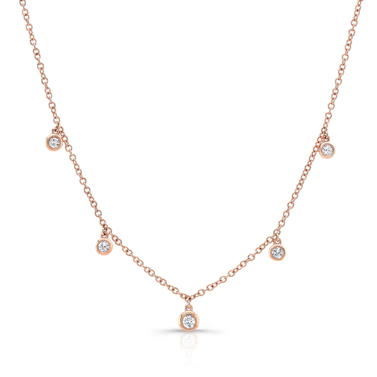 Uneek Cascade Collection Charm Necklace