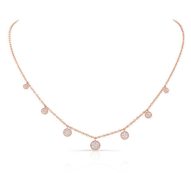 Uneek Cascade Collection Yard Charm Necklace