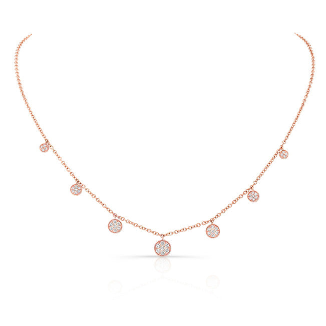 Uneek Cascade Collection Yard Charm Necklace