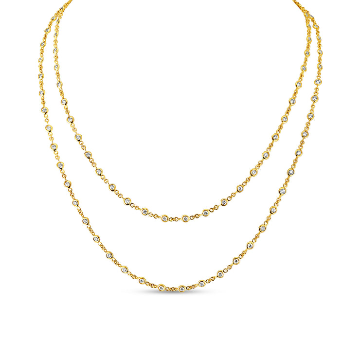 Uneek Cascade Collection Yard Opera Necklace