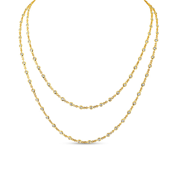Uneek Cascade Collection Yard Chain Necklace