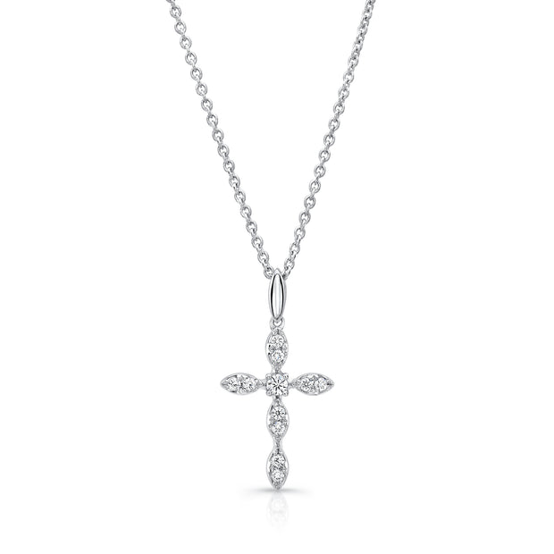 Uneek Petite Cross Diamond Pendant