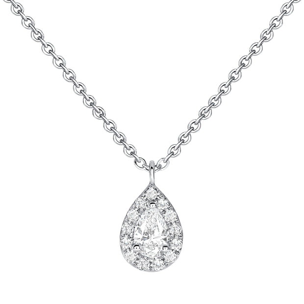 Uneek Cascade Collection Diamond Drop Necklace