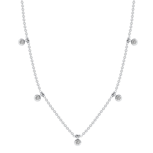 Uneek Cascade Collection Yard Charm Necklace
