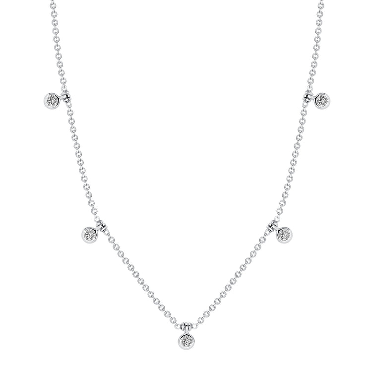 Uneek Cascade Collection Yard Charm Necklace
