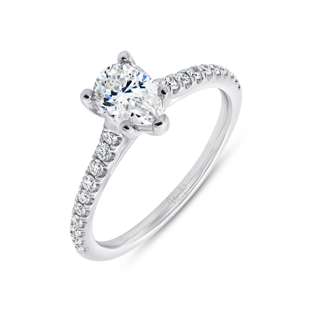 Uneek Timeless Collection Cathedral Cushion Engagement Ring