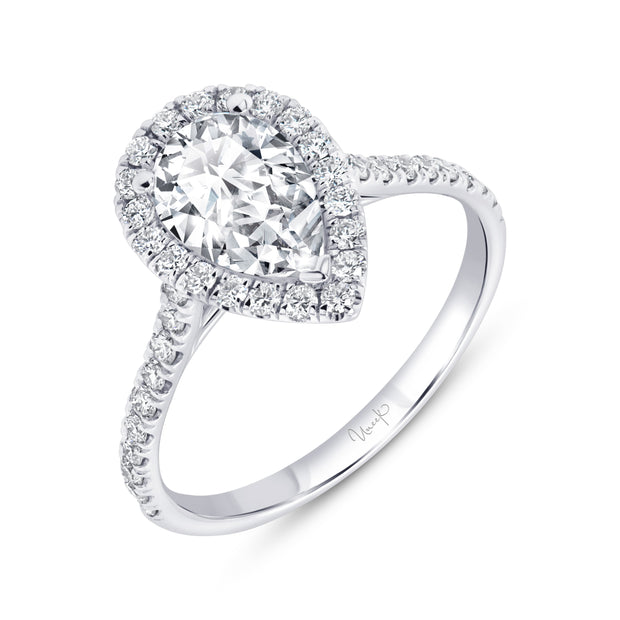 Uneek Timeless Collection Halo Pear Engagement Ring