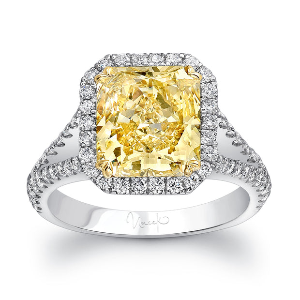 Uneek Natureal Collection Halo Engagement Ring