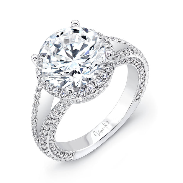 Uneek Signature Collection Halo Engagement Ring