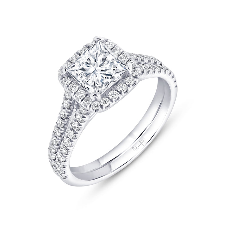 Uneek Signature Collection Princess Cut Engagement Ring